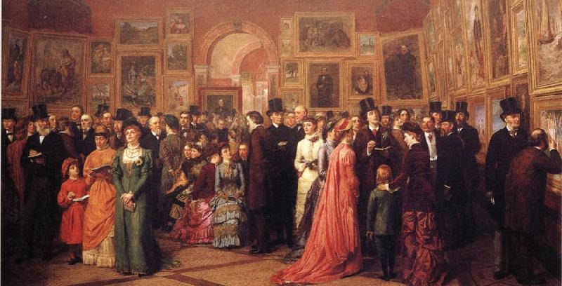 William Powell  Frith Private View of the Royal Academy 1881 Germany oil painting art